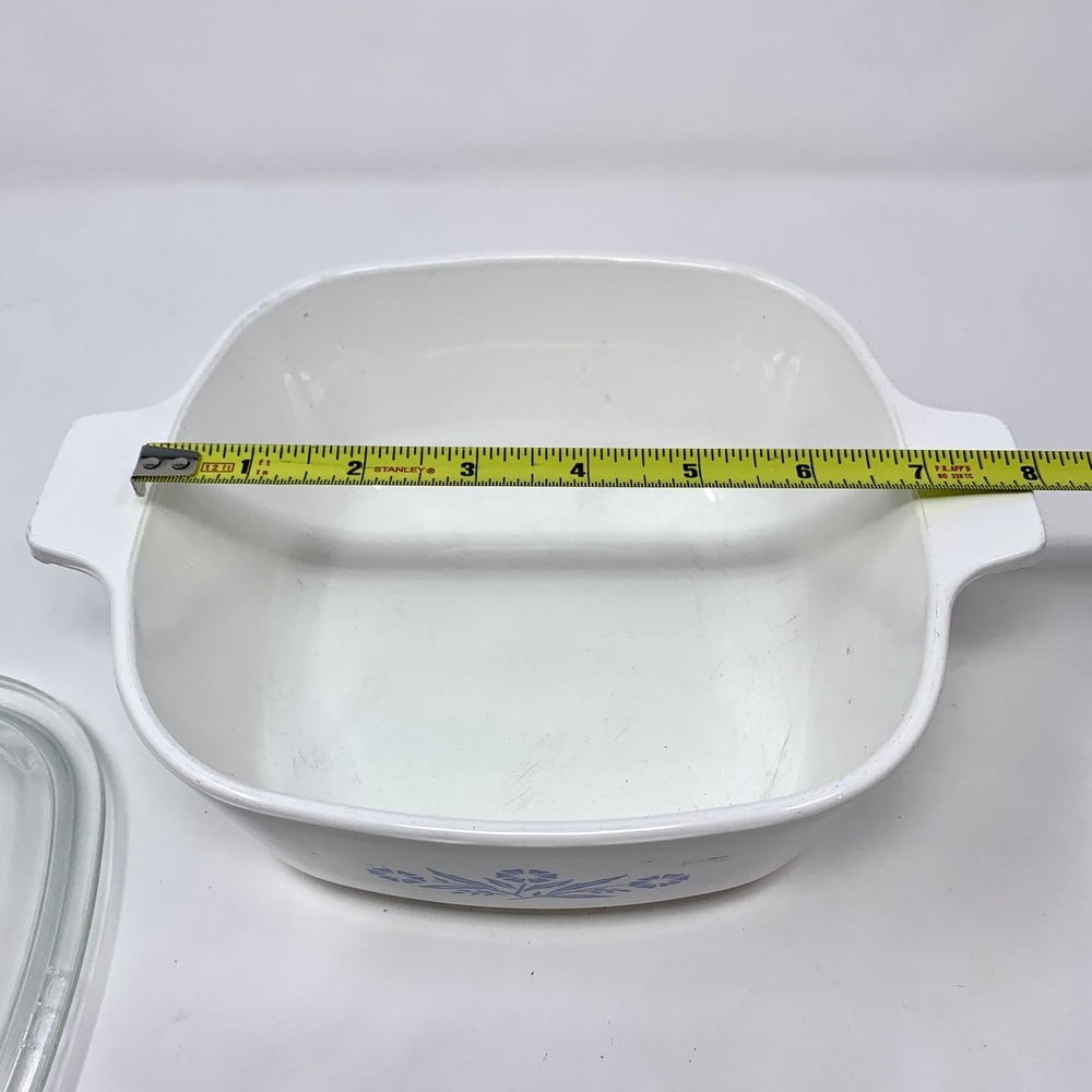 Vintage Blue Cornflower Corning Ware 1.5 Qt. Casserole Dish With Lid, P-1.1/2-B - Picture 4 of 11